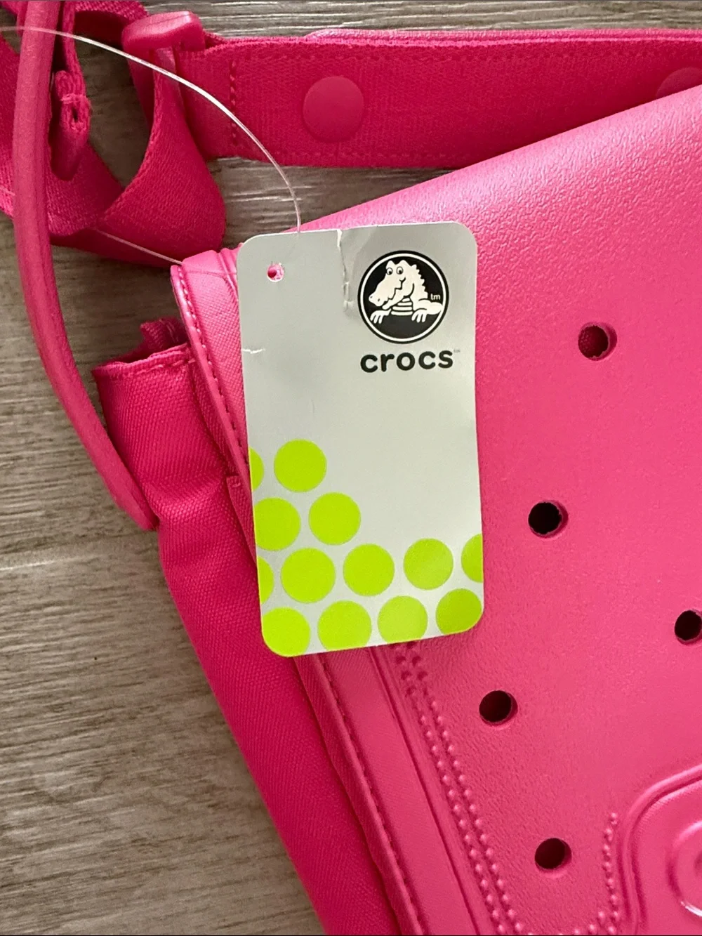 CROCS Hot Pink Sling Crossbody Bag